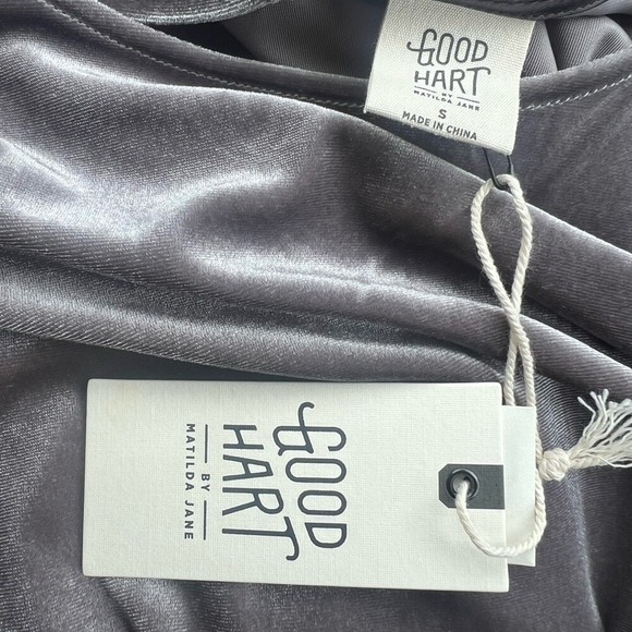 Matilda Jane Gray Boxy Crop‎ T-Shirt - Picture 2 of 5